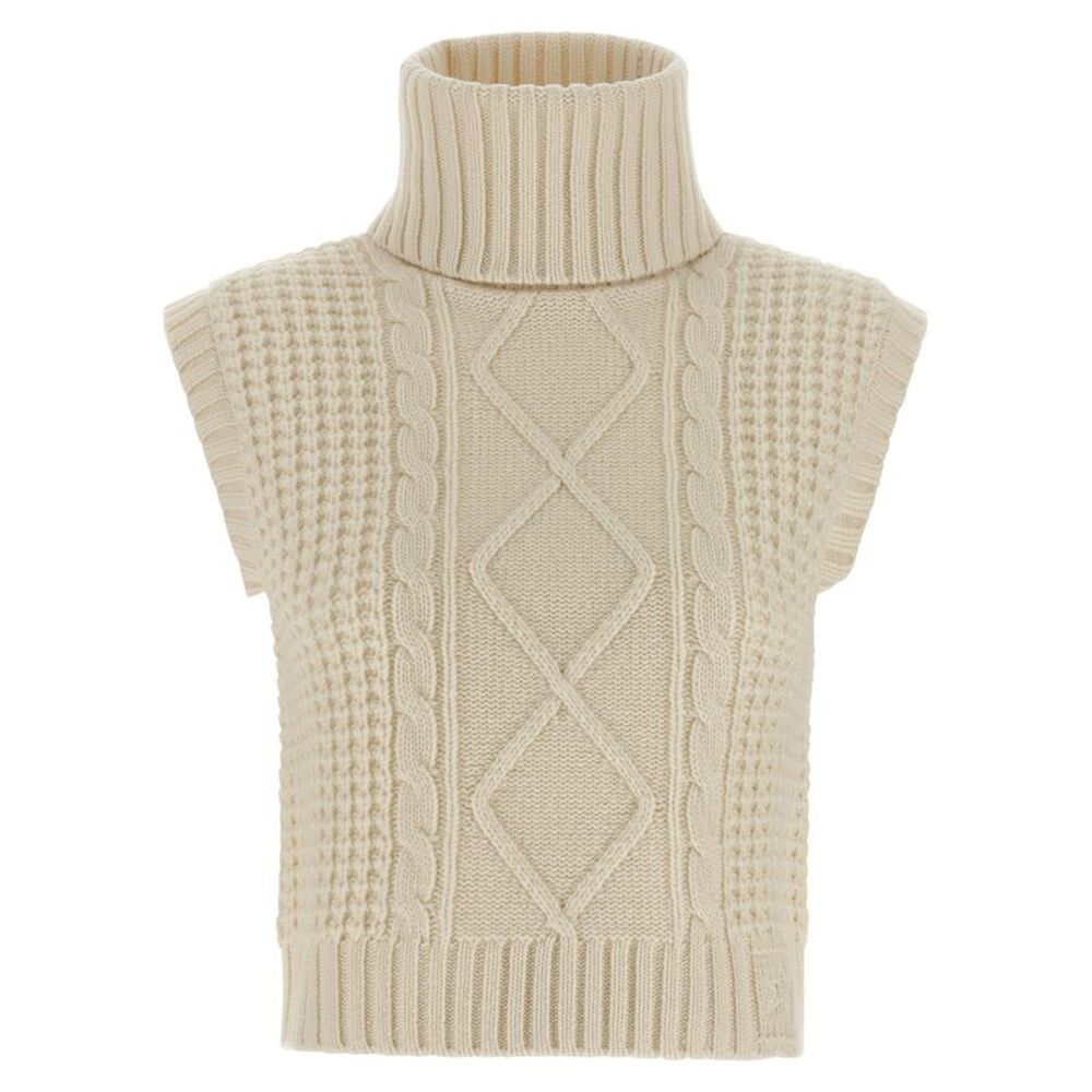 PERFECT MOMENT White Merino Wool Sleeveless Women's Jacket
